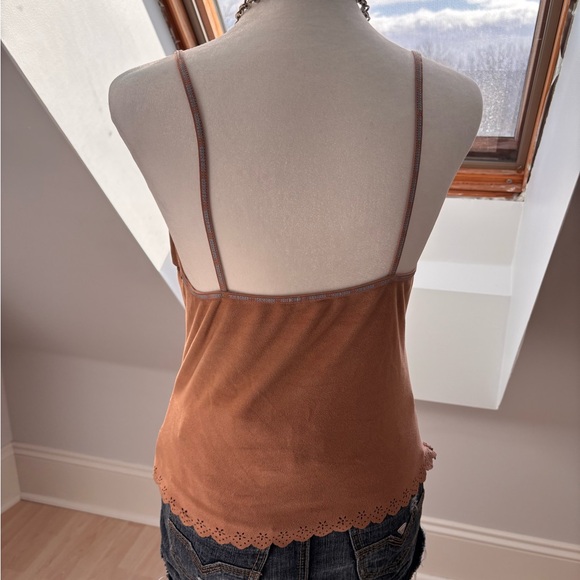Vintage Joe Boxer Faux Suede Camisole 🤎 - Picture 2 of 6